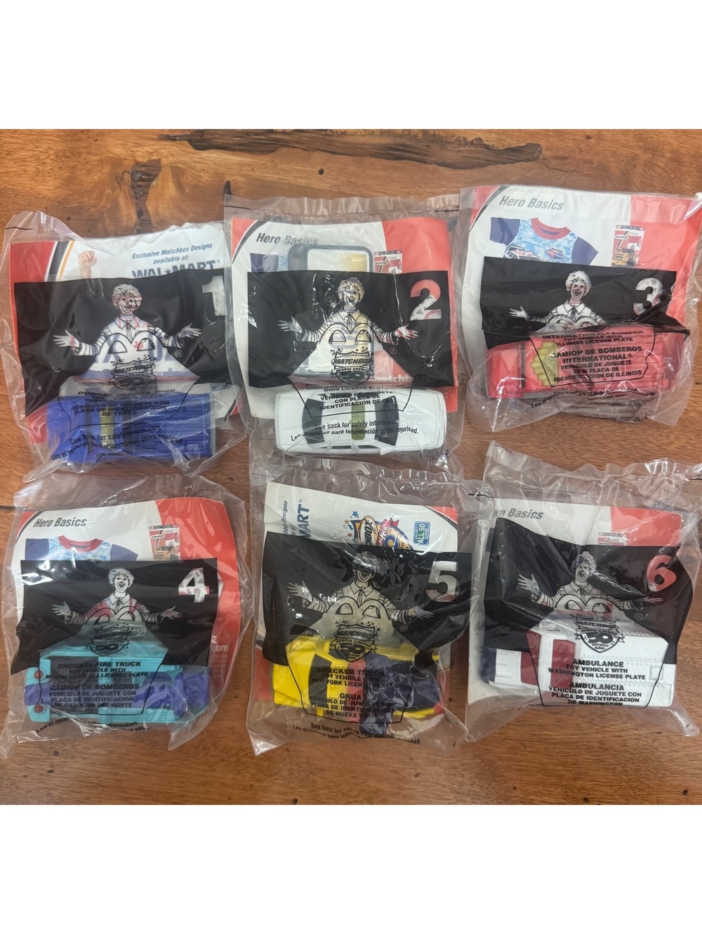 2002 McDonald's Matchbox Across America 50th Birthday 6 cars